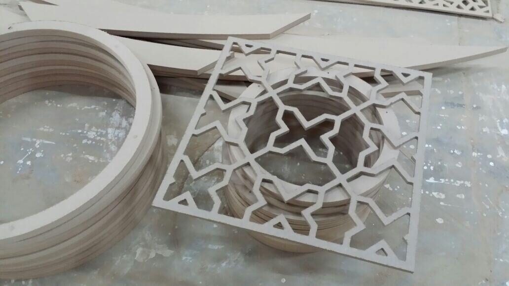 CNC-cut decorative screen fabrication