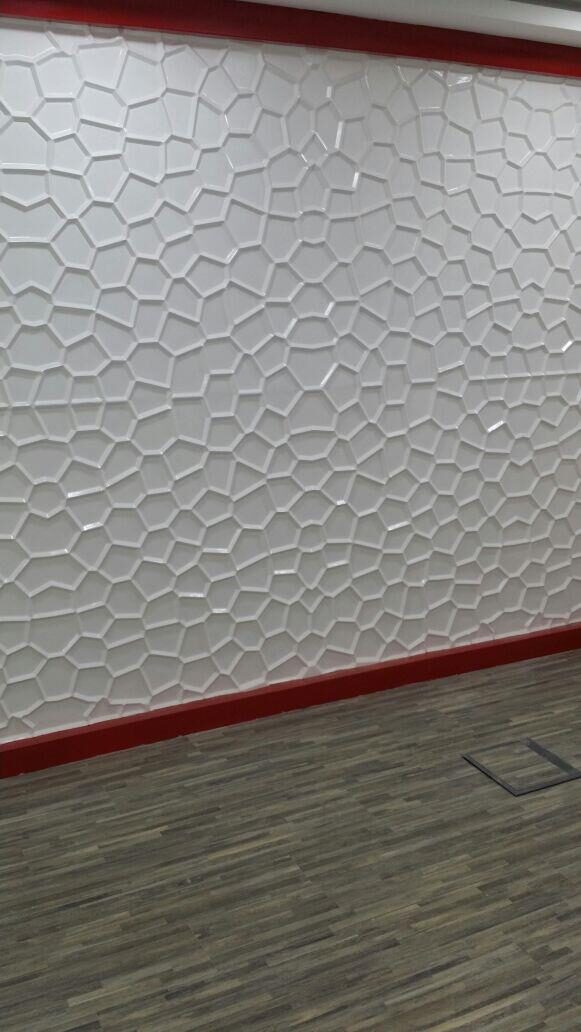 Textured 3D wall panelling